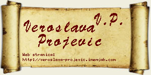 Veroslava Projević vizit kartica